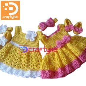 baby hand craft dress for winters